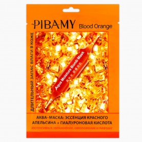 PBM19 и 17 PIBAMY Маска для лица, увлажняющая с эссенцией красного апельсина 34 гр (15 шт/уп ZIP 17*25) ЦЕНА ЗА ШТ.