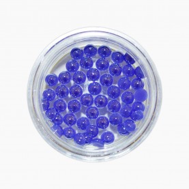 DN025 арт-дизайн для ногтей крупный фиолетовый перл(0,3см) в пластмасс контейнере 6 гр. (50 шт/банке) за баночку