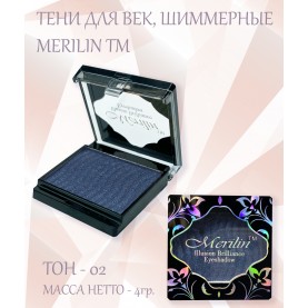 15 тени для век Merilin тон 02 сине-серый 4 g. (6 шт/зип)