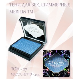 15 тени для век Merilin тон 27 небесно-голубой 4 g. (6 шт/зип)
