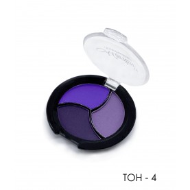 06 ТОН 04 тени для век 3 х цветные МАТОВЫЕ Merilin *сине-фиолетовый+фиолетовый+темно-фиолетовый ,10 g. (6 шт/уп)