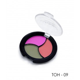 06 ТОН 09 тени для век 3 х цветные МАТОВЫЕ Merilin *пинк+нежно-розовый+дымчатый ,10 g. (6 шт/уп)