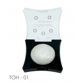 49 ТОН 01 белый шайн тени для век /технология запечения/ Merilin 10 гр. (6 шт/уп)