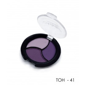 06 ТОН 41 тени для век 3 х цветные МАТОВЫЕ Merilin *нежный фиолет+фиолет+сирень*, 10 g. (6 шт/уп)