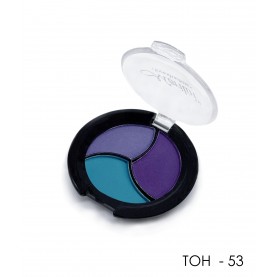 06 ТОН 54 тени для век 3 х цветные МАТОВЫЕ Merilin *сирень+фиолетовый+небесный*, 10 g. (6 шт/уп)