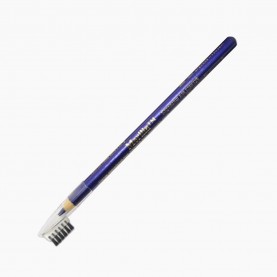 CP005 карандаш синий для глаз деревянный с щеточкой 12шт/уп (3456 шт/кор) 14см.