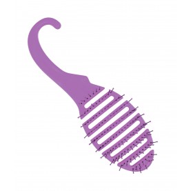 CMB519 глянец ФИОЛЕТОВАЯ щетка расческа спец для мокрых волос 60 гр. (4шт/уп кор/24шт)