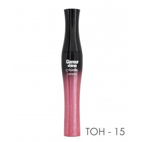 LG028 тон 15 розовый щербет в ОРР по 1 штуке блеск для губ "буржуй" 12 g (зип/ПВП по 6шт)