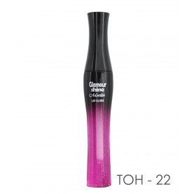LG028 тон 22 прозрачный розовый с блёстками в ОРР по 1 штуке блеск для губ "буржуй" 12 g (зип/ПВП по 6шт)