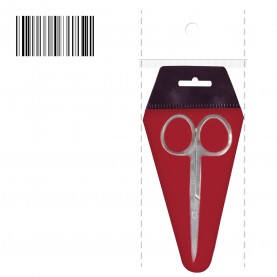 ножницы NS 001 ОРР+PVC+ШК маникюрные хай сталь 9см 10гр (20 шт/уп 2400/кор)