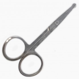 ножницы NS 011 атравматичные для стрижки волос в носу и ушах сталь без PVC бп стандарт 9 см 11 гр. (12 шт/уп 2400/кор) без ИУ