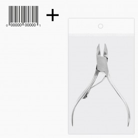 8714 щипцы для ногтей OPP+стикер шк матовые стальные проффи (широкий бутон 1см) 10х5см 50 гр.(12 шт/уп, 600/кор)
