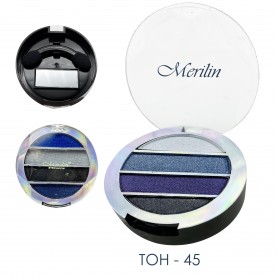 27 тени тм Merilin тон 45 индиго/графит/иней/космос 4-цветные тени для век 12 g. (6 шт/уп)