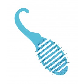 CMB519 глянец ГОЛУБАЯ щетка расческа спец для мокрых волос 60 гр. (4шт/уп кор/24шт)